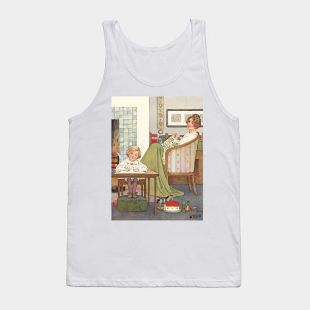 His Book by Millicent Sowerby Tank Top by vintage-art